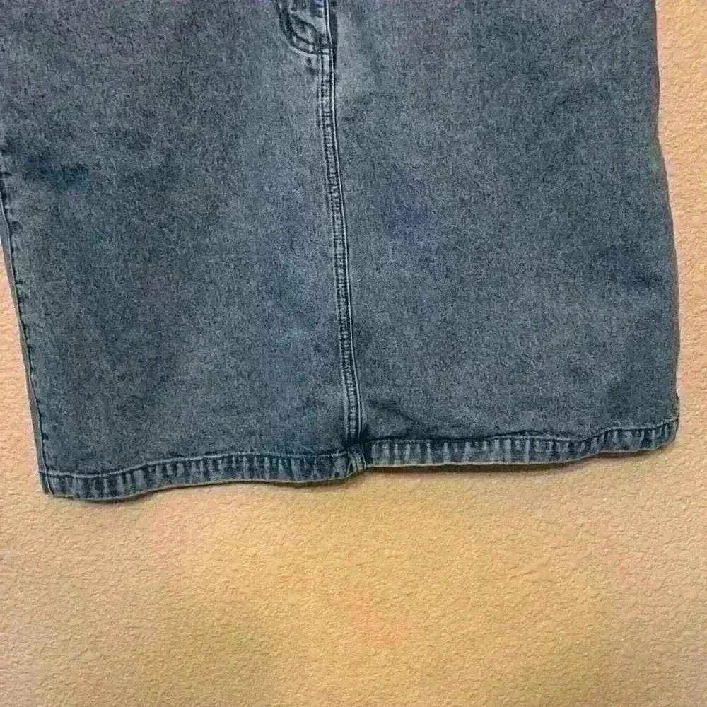 Christopher & Banks sz 26 y2k grandmacore embroidery fall 90s floral denim skirt - Picture 4 of 8